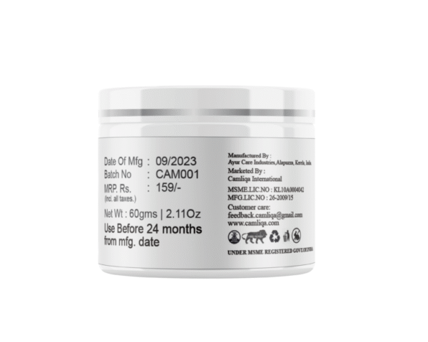 Camliqa Skin Hand Made Brightening Cream (Whitening Cream) - 60 Gms - Image 2