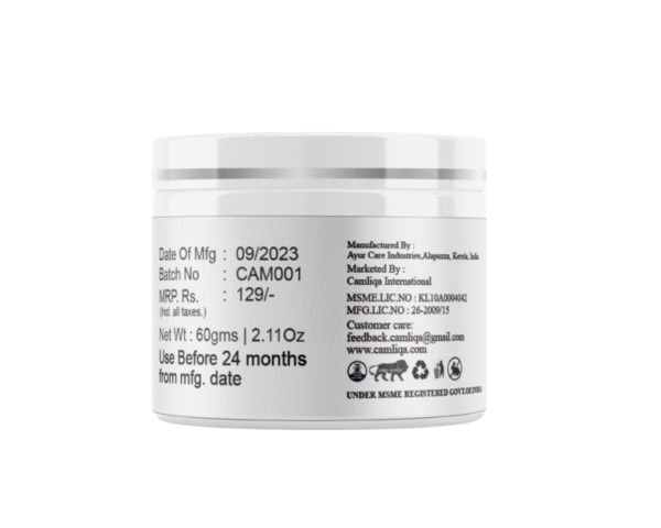 Camliqa Moisturizing Cream (Skin Softening Cream) – 60 Gms - Image 2